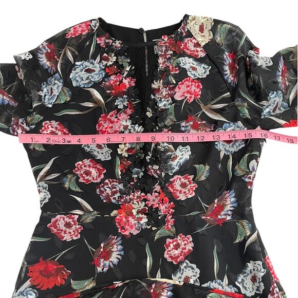 Foxiedot Alva Floral Mini Dress Size XS Whimsy Coquette Chic Wedding Guest - Picture 9 of 16